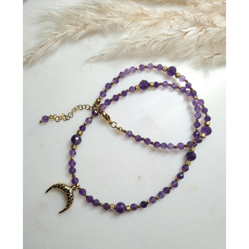 Naszyjnik Luna Amethyst