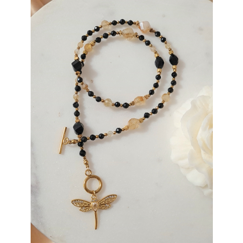 Naszyjnik Golden Dragonfly