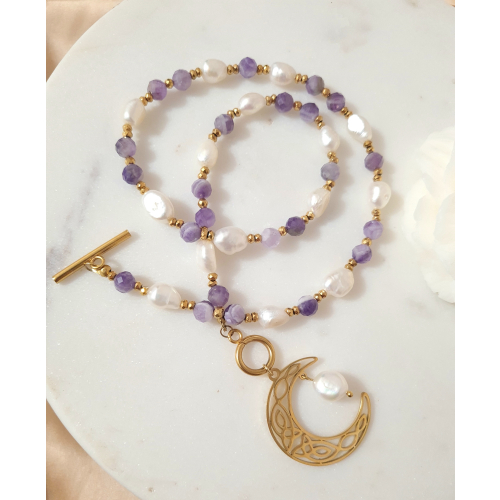 Naszyjnik Amethyst Moon